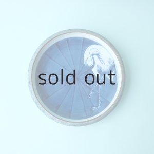 画像1: 青磁受け皿・鶴6.0寸（USED）