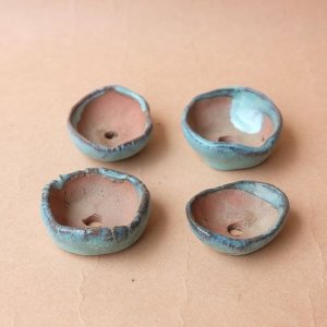 画像4: ハンドメイドミニ塗り鉢4個セット（USED）