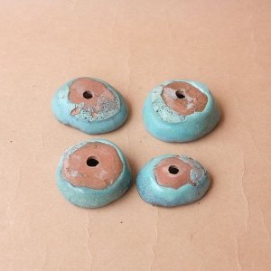 画像5: ハンドメイドミニ塗り鉢4個セット（USED）