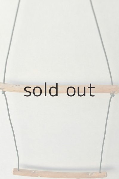 画像2: ストールハンガー二段タイプ（ヌメ皮・グリーン） (2)