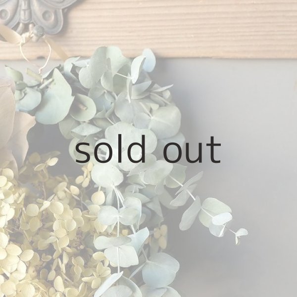 画像4: Dry plants for decor ユーカリリース(銀丸葉+テトラゴナシルバー+ドライアジサイ+蓮の花托) (4)