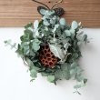 画像1: Dry plants for decor ユーカリリース（銀丸葉＋蓮の花托＋ユーカリの実） (1)