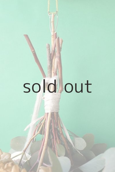 画像2: Dry plants for decor ユーカリ+ドライアジサイシンプルスワッグ (2)