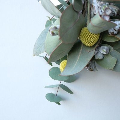 画像2: Dry plants for decor テトラゴナ+ゴールドスティックシンプルminiスワッグ