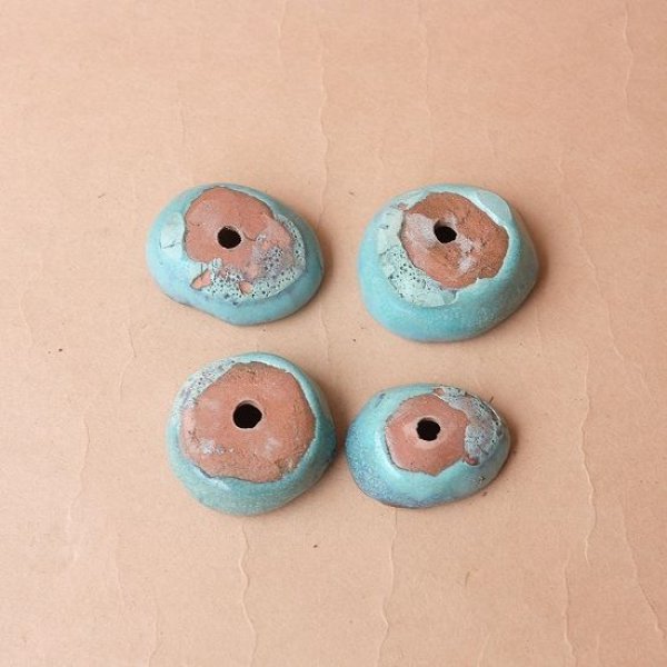 画像6: ハンドメイドミニ塗り鉢4個セット（USED） (6)