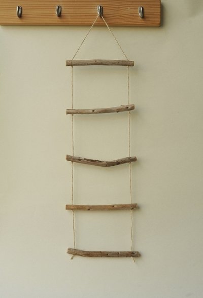 画像1: 飾りはしご（麻紐）